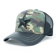 Black Star Logo Camouflage trucker hat