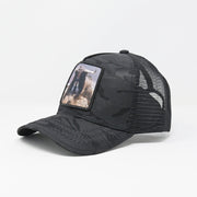 Bull Trucker Hat Black camouflage