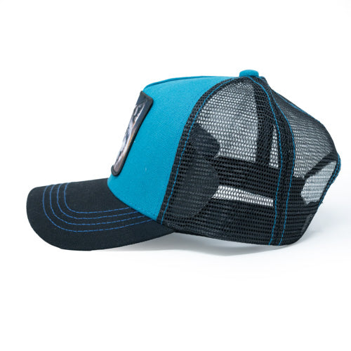 Wolf Sky Blue/Black Trucker hat