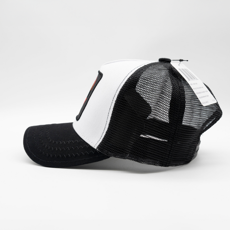 Rooster Black/White Trucker Hat