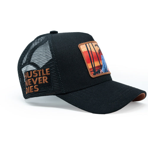 Scarface Black & Orange Trucker Hat