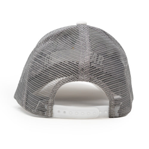 Bull Shiny Leather Grey Trucker Hat