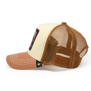 GOAT Tan & Beige Trucker Hat