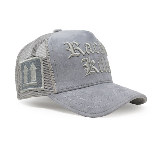 Racism Kills Dark Grey trucker hat