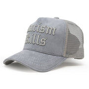 Racism Kills Dark Grey trucker hat