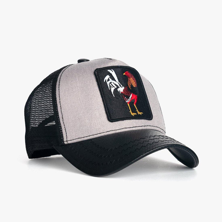 Rooster Black/Grey Trucker Hat