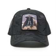 Bull Trucker Hat Black camouflage