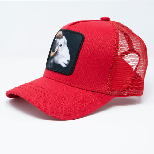 GOAT Red Trucker Hat