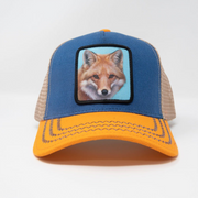 Fox Orange / Blue Trucker hat