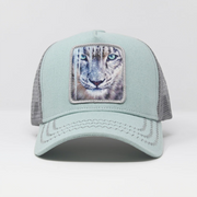 White Tiger Mint green/Grey Trucker Hat