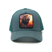 Lion GREEN trucker hat