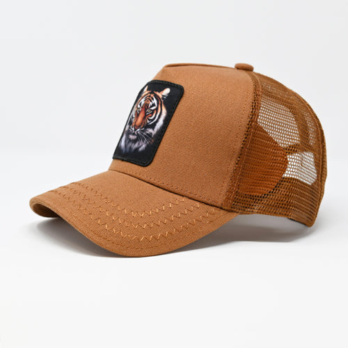 Tiger Light Brown Trucker Hat