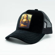 Mona Lisa Velvet Black Trucker Hat