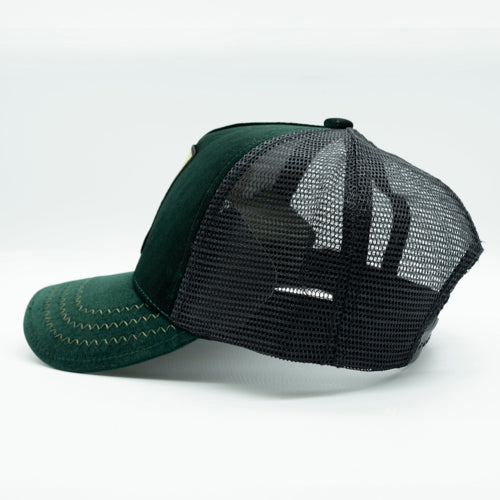 Mona Lisa Velvet Green Trucker Hat