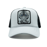 Sombrero Estrella Dorada - New Animals Tiger trucker hat Blanco unisex